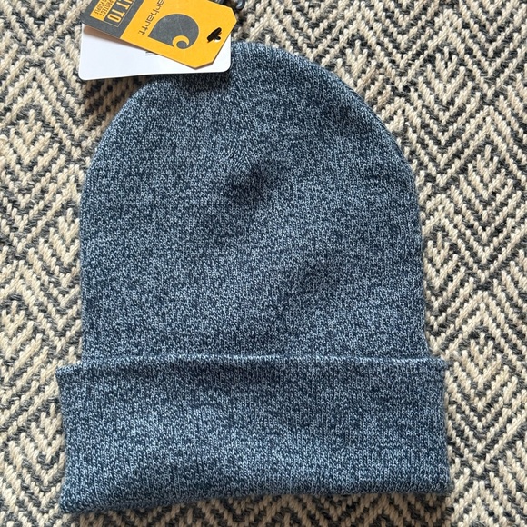 Carhartt Knit Cuffed Beanie Blue NWT Unisex Watch Hat - Picture 2 of 3